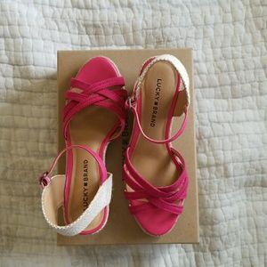 Lucky Brand Kalley Espadrille Wedge Sandals